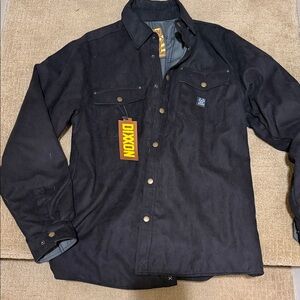 DIXXON Men's Suede Black Jacket NWT